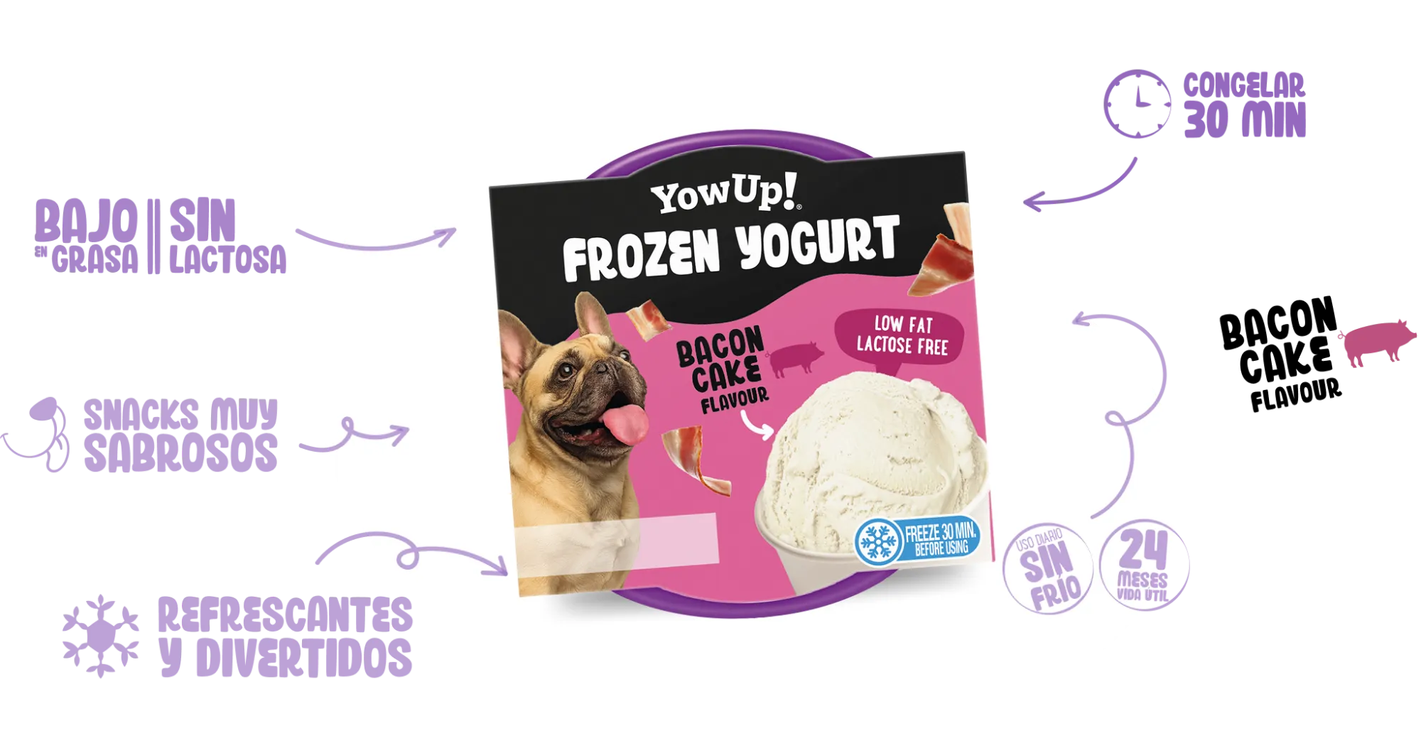 YowUp Frozen Yogurt Bacon 110gr